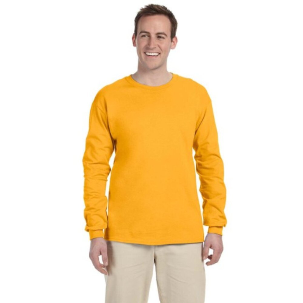 Fruit of the Loom Adult 5 oz. HD Cotton™ LongSleeve TShirt - 4930 - Gold